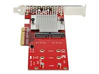 StarTech.com - Adaptateur Dual M.2 PCIe SSD - PCIe 3.0 - Dual NVMe ou AHCI - M-Key - Image 4