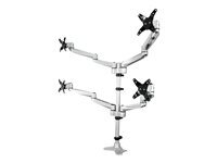 Quad monitor mount - for up to 27in vesa monitors - desk mount