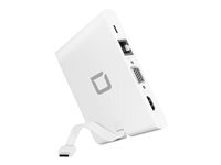 DICOTA USB-C Portable Docking 9-in-1 with HDMI - station d'accueil - USB-C - VGA, HDMI