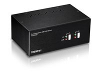 TRENDnet TK-240DP - commutateur ecran-clavier-souris/audio/USB - 2 ports - Conformite TAA