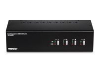 TRENDnet TK 440DP - commutateur ecran-clavier-souris/audio/USB - 4 ports - Conformite TAA