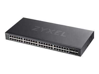 Zyxel GS1920-48v2 - Commutateur - intelligent - 48 x 10/100/1000 + 4 x SFP Gigabit combin + 2 x Gigabit SFP - Montable sur rack