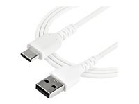 StarTech.com Cable De Chargement Usb A Vers Usb C Cordon Usb 2.0 Vers Usb-C A Charge/Synchronisation Rapides Gaine Tpe En Fibre Aramide M/M 3A Samsung S10/Ipad Pro/Pixel (Rusb2ac1mw) Cable Usb De Type-C Usb Pour 24 Pin Usb-C 1 1M Blanc de Inmac Wstore