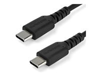 StarTech.com Cable De Chargement Usb-C Cordon De Chargement Usb 2.0 Type C Vers Usb-C Pour Pc Portable Gaine Tpe Fibre Aramide M/M 60W Samsung S10 S20 Ipad Pro Ms Surface (Rusb2cc2mb) Cable Usb De Type-C 24 Pin Usb-C Pour 24 Pin Usb-C 2M Noir de Inmac Ws