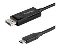 StarTech.com 3Ft/1M Usb C To Displayport Cable 8K 60Hz/4K, Bidirectional Dp To Usb-C Or Usb-C To Dp Reversible Video Adapter Cable, Hbr3/Hdr/Dsc, Usb Type C/Thunderbolt 3 Monitor Cable 8K Usb-C To Dp Cable (Cdp2dp141mbd) Cable Displayport 24 Pin Taille 1