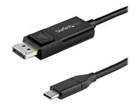 StarTech.com CDP2DP142MBD Cable USB Type-C vers DisplayPort 1.4 (bidirectionnel) - 2 m - Adaptateur USB-C a DP - Cable DisplayPort - 24 pin USB-C pour DisplayPort - 2 m