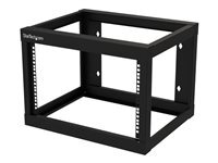 StarTech.com 6U 19 Wall Mount Network Rack 19 Deep 2 Post Open Frame For Server Room Data/Av/It/Communication/Computer Equipment/Patch Panel With Cage Nuts/Screws Hook/Loop, Cisco 2960 19 Inch Wallmount Rack (Rk619wallo) Rack 6U Taille 6 de Inmac Wstore - Image 1