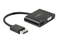 StarTech.com DisplayPort to HDMI VGA Adapter, DisplayPort 1.2 HBR2 to HDMI 2.0 (4K 60Hz) or VGA 1080p Converter Dongle, DP to HDMI or VGA Monitor Adapter, Digital Video Display Adapter - Multiport Video Dongle (DP2VGAHD20) - adaptateur video - DisplayPort