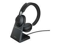 Jabra Evolve2 65 MS Stereo - micro-casque - avec support de chargement