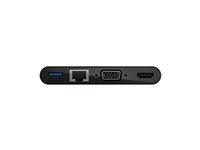Belkin CONNECT multimedia et adaptateur de charge - USB-C - VGA, HDMI - 1GbE