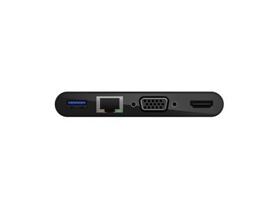 Belkin CONNECT adaptateur multiport - USB-C - VGA, HDMI - 1GbE