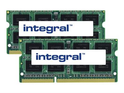 Integral - DDR3 - kit - 8 Go: 2 x 4 Go - SO DIMM 204 broches - 1600 MHz / PC3-12800 - mmoire sans tampon