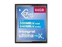 Integral UltimaPro X2 - carte memoire flash - 64 Go - CFast 2.0