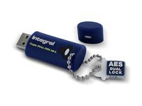 Integral Crypto Dual - Clé USB - chiffré - 16 Go - USB 3.0 - FIPS 140-2 Level 3