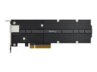 Synology Carte Adaptateur M.2 SSD et 10 GbE - E10M20-T1 - 10 Gbps - Refroidissement passif - NAS Noir - vue 5