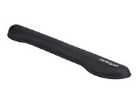 StarTech.com WRSTRST Repose-poignets ergonomique en gel pour clavier - Noir - Antiderapant - Pour bureaux, tables, et stations de travail debouts - Repose-poignet pour clavier