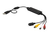 StarTech.com USB Video Capture Adapter Cable, S-Video/Composite to USB 2.0 SD Video Capture Device Cable, TWAIN Support, Analog to Digital Converter for Media Storage, For Windows Only - SD Video Capture Cable (SVID2USB232) - adaptateur de capture video -