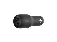 Belkin BOOST CHARGE Double chargeur adaptateur d'alimentation pour voiture - USB - 24 Watt