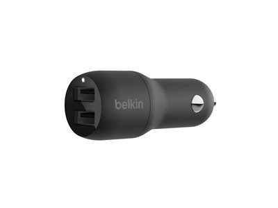 Belkin BOOST CHARGE Dual Charger adaptateur d\'alimentation pour voiture - USB - 24 Watt