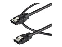 StarTech.com 0.3 m Round SATA Cable - Latching Connectors - 6Gbs SATA Cable - cable SATA - 30 cm