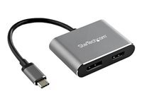 Startech.com Gris Cdp2dphd Adaptateur Multiport Usb-C Vers Displayport Ou Hdmi - 4K 60 Hz - Convertisseur 2-En-1 Usb Type-C À Dp Hdmi - Adaptateur Vidéo - 24 Pin Usb-C - Image 5