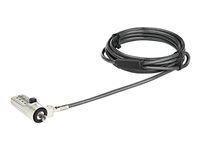 StarTech.com Cable De Securite Pour Ordinateur Portable A Code Chiffres Reinitialisable Antivol Laptop En Acier De 2 (Ltlocknbl) Cable De Securite Taille 4 de Inmac Wstore