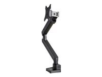 StarTech.com Desk Mount Monitor Arm with 2x USB 3.0 ports, Slim Full Motion Adjustable Single Monitor VESA Mount up to 17.6lbs (8kg) Display, Ergonomic Articulating Arm, Desk Clamp/Grommet - One-touch Adjustment (ARMSLIM2USB3) kit de montage - Slim Full-m