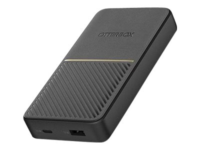 OtterBox Standard - Banque d\'alimentation - 15000 mAh - 18 Watt - 3 A - Apple Fast Charge, Huawei Fast Charge, PE 2.0+, PD 3.0, QC 3.0, AFC, SFCP - 2 connecteurs de sortie (USB, USB-C) - sur le cble : USB, USB-C