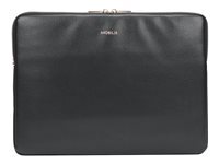 Mobilis Argent Housse Pour Ordinateur Portable 12.5 -14 Pochette En Similicuir Déperlant Compatible Macbook Air Et Macbook Pro 13.3 Laptop Sleeve, Noir Et - Neuf - Image 4