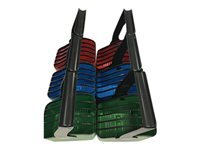 LocknCharge Large panier - pour 5 ordinateurs portable/tablettes - bleu, rouge, vert