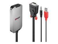 Lindy - Adaptateur VGA vers DisplayPort 1.2 - Convertisseur Vidéo - Noir - Image 4