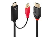 Lindy cable video/audio - DisplayPort / HDMI - 5 m