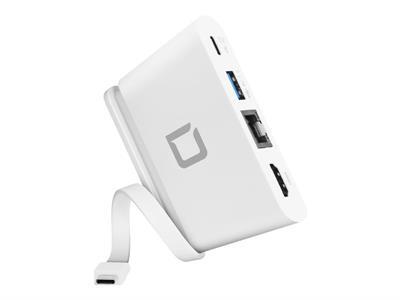 DICOTA USB-C Portable Docking 4-in-1 with HDMI - station d\'accueil - USB-C - HDMI