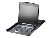 ATEN CL1308N - Console KVM avec commutateur KVM - 8 ports - PS/2, USB - 19" - rack-montable - 1280 x 1024 @ 75 Hz - 250 cd/m - 1000:1 - 5 ms - 1U