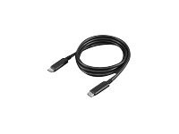 Cable Lenovo USB-C 1 m USB 3.2 Gen 2 10 Gbps Noir - Image 2