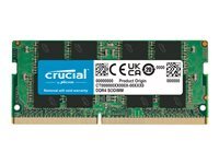 Crucial - DDR4 - module - 8 Go - SO DIMM 260 broches - 3200 MHz / PC4-25600 - memoire sans tampon