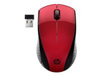 HP 220 - souris - 2.4 GHz - rouge
