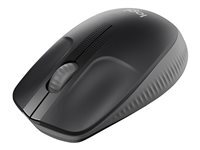Logitech M190 - Souris - optique - 3 boutons - sans fil - Charbon