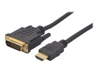 DACOMEX cable adaptateur - HDMI / DVI - 2 m