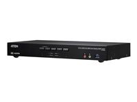 Aten KVM Switch 4 Ports - True 4K - Dual-View - Audio - USB 3.0 Hub