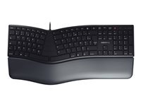 CHERRY KC 4500 ERGO - clavier - AZERTY - Fran�ais - noir P�riph�rique d'entr�e
