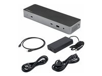 Startech.com Gris Dock Thunderbolt 3 Compatible Hôte Usb-C - Écrans Double 4K 60Hz Displayport 1.4 Ou Double Hdmi - Simple 8K - Station D'acceuil Tb3/Usb-C - 96W Pd, 5Xusb - 10Gbps - Neuf - Image 3