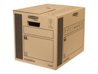 Bankers Box SmoothMove - bote d'expdition - 33 cm x 41 cm x 34.5 cm - noir, brun - pack de 10