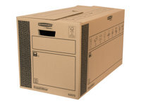 Bankers Box SmoothMove - bote d'expdition - 36 cm x 67 cm x 39.5 cm - noir, brun - pack de 10
