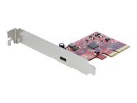 StarTech.com Carte PCIe 1 Port USB 3.2 Gen 2x2 - Carte ContrÃ´leur USB-C SuperSpeed 20Gbps PCI Express 3.0 x 4 - Carte Adaptateur PCIe USB Type-C Add. - Carte ext. - Windows  Linux (PEXUSB321C) - adaptateur USB - PCIe 3.0 x4 - USB-C 3.2 Gen 2x2 x 1