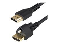 StarTech.com Cable HDMI 2m avec Vis de Fixation - 4K 60Hz HDR - Cable ecran High Speed HDMI 2.0 - Connecteur Verouille par Vis pour Connection Optimale - Cable HDMI avec Ethernet - M/M (HDMM2MLS) - cable HDMI avec Ethernet - 2 m