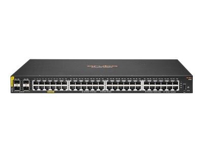 HPE Aruba 6100 48G Class4 PoE 4SFP+ 370W Switch - commutateur - 52 ports - Gr - Montable sur rack