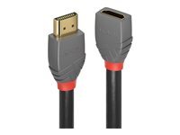 Lindy Rallonge HDMI 2.0 Anthra Line fiche mâle HDMI-A vers prise femelle HDMI-A 3,00 m