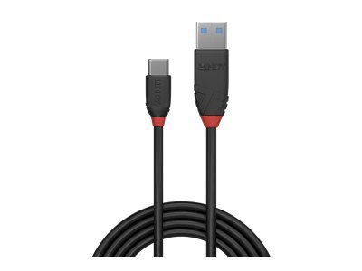 Lindy Black Line - Cble USB de type-C - 24 pin USB-C pour USB type A - 50 cm