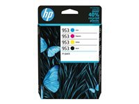 HP 953 - pack de 4 - noir, jaune, cyan, magenta - original - cartouche d'encre